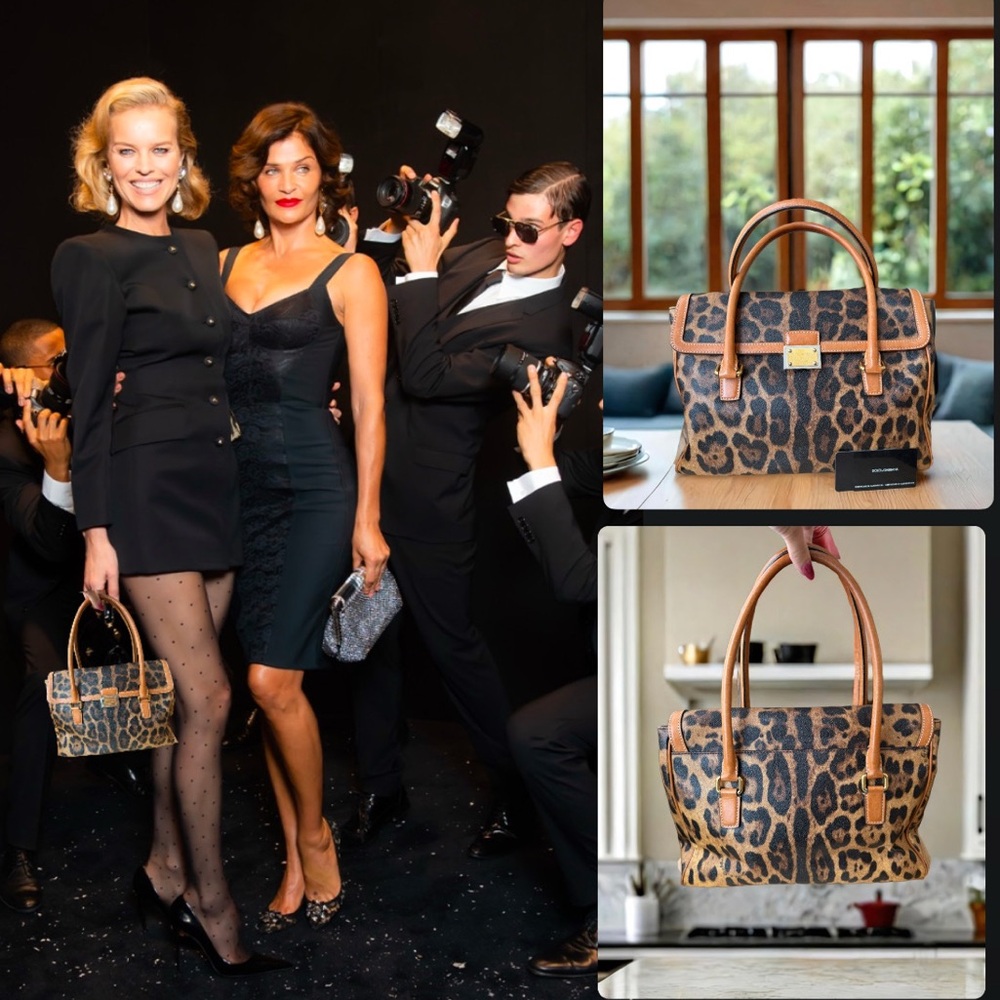 🎊SOLD🎊Dolce & Gabbana 🐆 Leopard Satchel